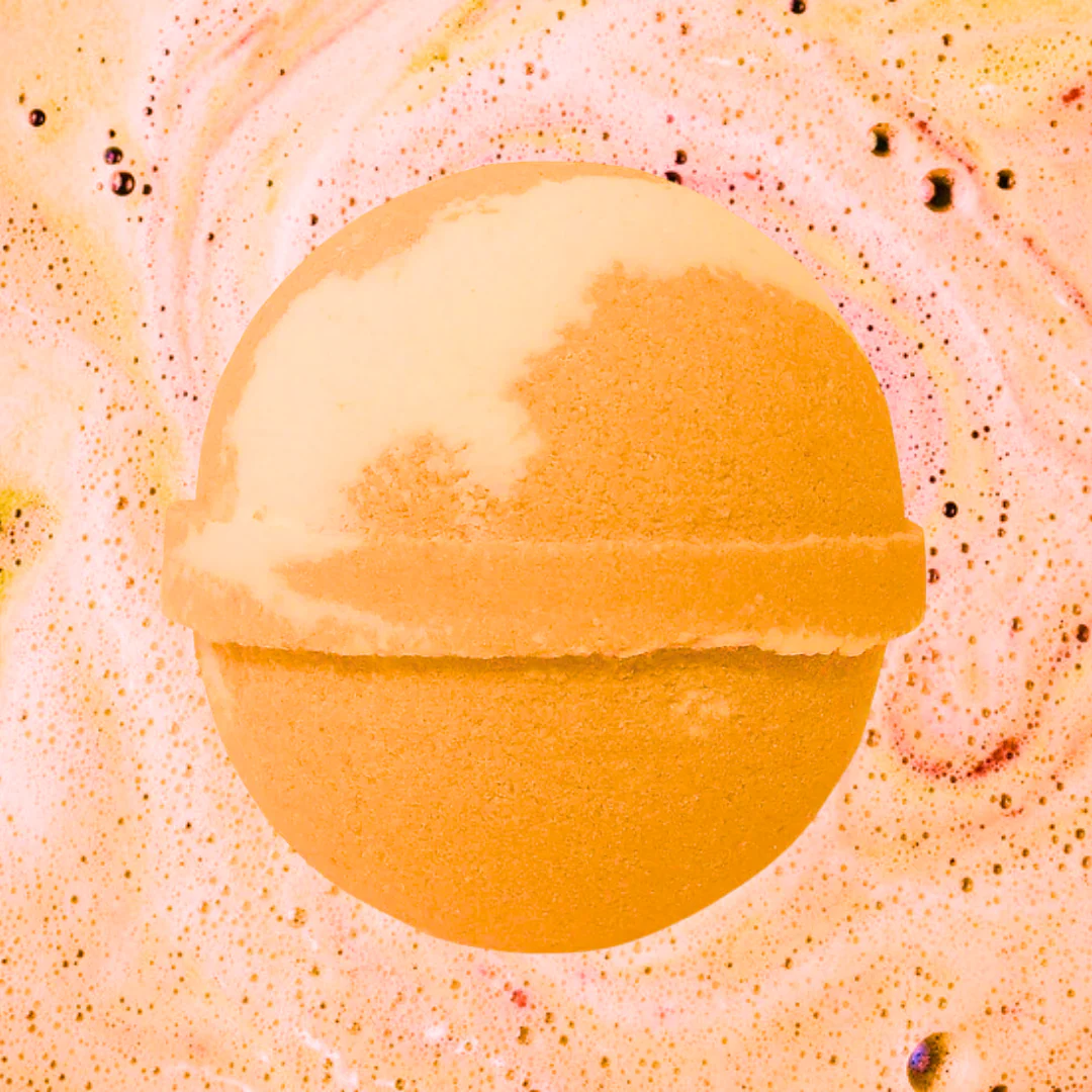 Feeling Peachy Bath Bomb - Strong Fruity Peach Luxury Fizz
